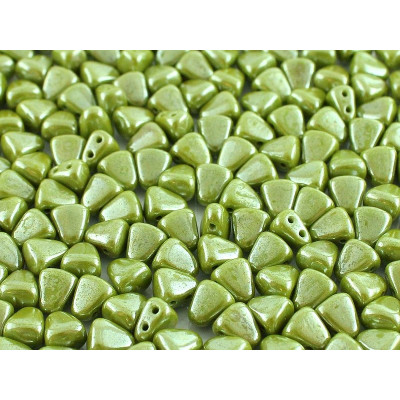 Matubo Nib-Bit 6x5mm Opaque Green White Luster 53410/14400