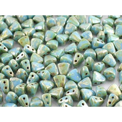 Matubo™ Nib-Bit 6x5mm Turquoise Blue Picasso 63030/43400