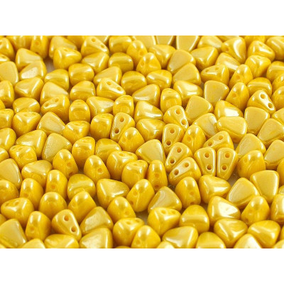 Matubo Nib-Bit 6x5mm Limon White Luster 83120 | Czech Glass Beads