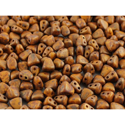 Matubo Nib-Bit 2-Hole Beads Brown Purple 83120/85695 | 6x5mm