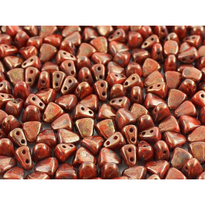 Matubo Nib-Bit Beads 6x5mm Opaque Orange Senegal 93140/15695