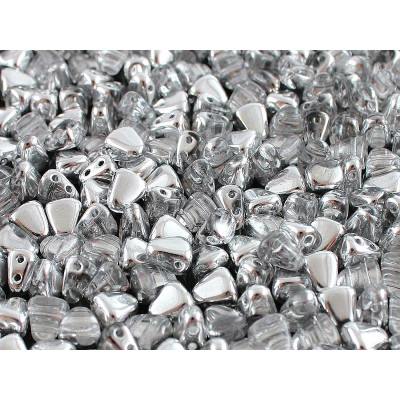 Matubo Nib-Bit 2-Hole Beads Crystal Labrador 27001 6x5mm