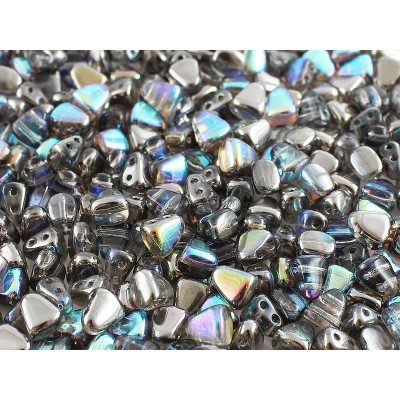 Perles en verre tchèque Matubo Nib-Bit 6x5mm Graphite