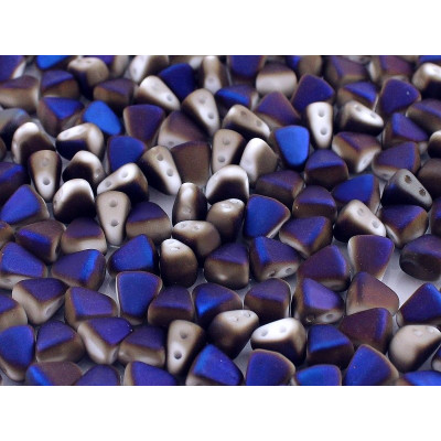 Matubo Nib-Bit 6x5mm Chalk Full Azuro Mat 03000/22273 | Czech Beads