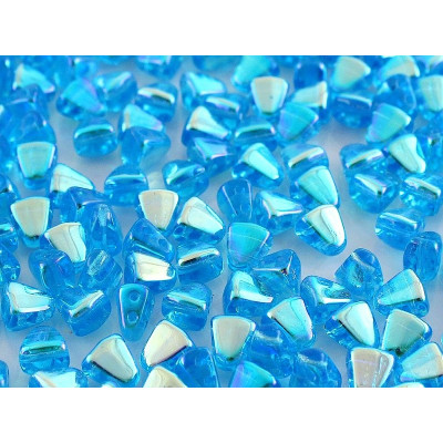 Matubo Nib-Bit 6x5mm Aquamarine AB 60020/28703 | Czech Glass