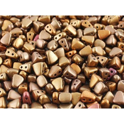 Matubo™ Nib-Bit 6x5mm Crystal Gold Rainbow 01610 | Czech Beads