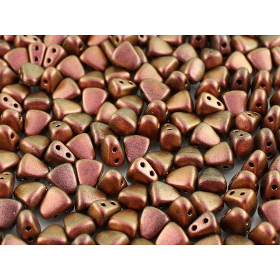 Matubo Nib-Bit 6x5mm Polychrome Dark Rose 23980/94100 | Czech Beads