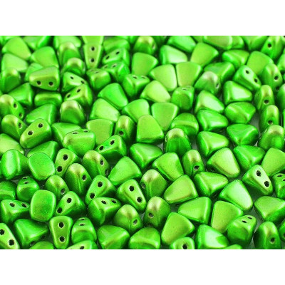 Matubo Nib-Bit 6x5mm Metalust Apple Green 23980/24205 | Czech Beads