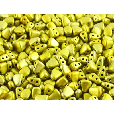 Matubo Nib-Bit 6x5mm Metalust Yellow Gold 23980/24208 | Czech Beads