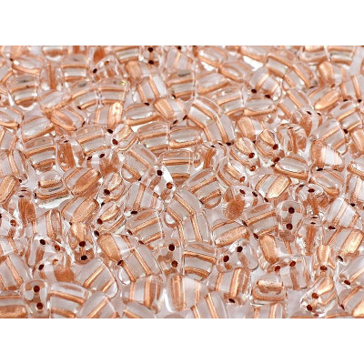 Matubo Nib-Bit Beads 6x5mm Crystal Copper Lined 00030/68105