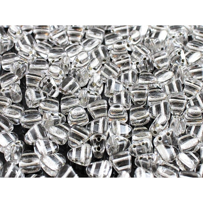 Matubo Nib-Bit Beads 6x5mm Crystal Silver Lined 00030/81800