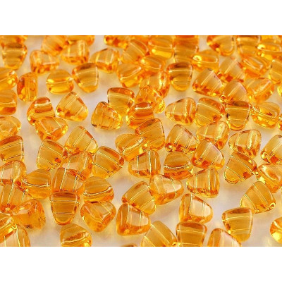 Matubo Nib-Bit Czech Glass 2-Hole Beads Topaz 10060 | 6x5mm