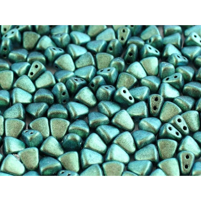 Matubo Nib-Bit Beads 6x5mm Polychrome Turquoise 23980 | Czech Glass