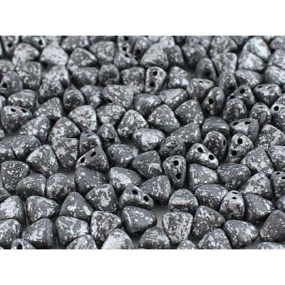 Matubo Nib-Bit 6x5mm Tweedy Silver 23980/45702 | Czech Beads