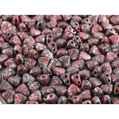Matubo Nib-Bit 6x5mm Tweedy Red 23980/45705 | Czech Glass Beads