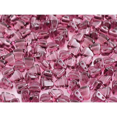 Matubo Nib-Bit Beads 6x5mm Silver Lined Violet 20060 | Czech Glass