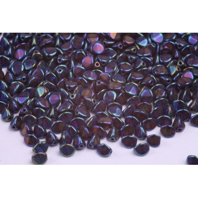 Pinch Beads Violet Iris 5x5mm Rutkovsky Czech Glass | 50pcs