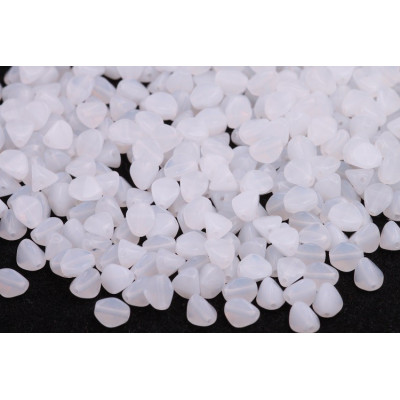 White Alabaster Pinch Beads 5x5mm 02010 | Czech Glass Beads