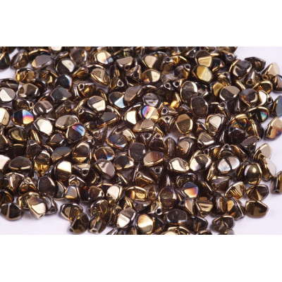 Czech Pinch Beads 5x5mm Crystal California Nights 00030/98543