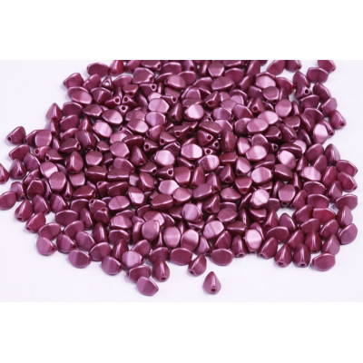 Pinch Beads 5x5mm Pastel Burgundy 02010/25031 | Rutkovsky Glass
