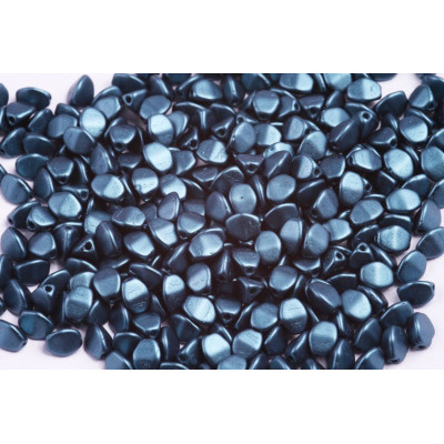 Czech Glass Pinch Beads 5x5mm Pastel Petrol 25033 | Rutkovsky