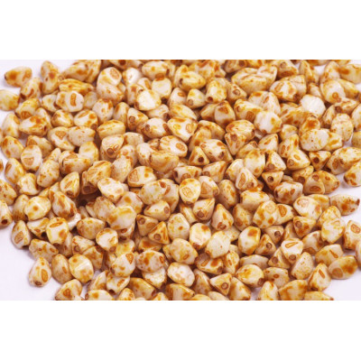 Pinch Beads 5x5mm White Alabaster Travertine 02010/86800 | Rutkovsky