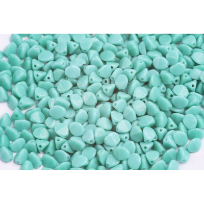 Turquoise 5x5mm Pinch Beads 183 | Rutkovsky Czech Glass