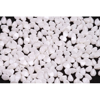 Pinch Beads Pearl Shine White 02010/24001 5x5mm | Czech Glass