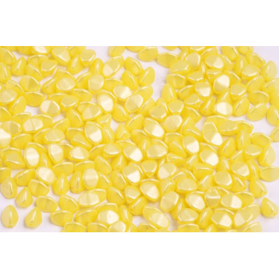 Tschechische Pinch Beads 5x5mm Pearl Shine Yellow