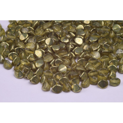 Pinch Beads 5x5mm Old Gold 10017AL | Czech Glass Rutkovsky