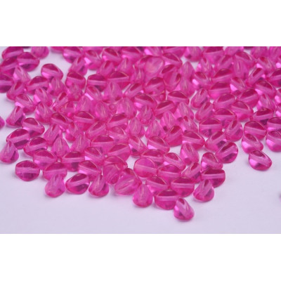 Fuchsia Pink Czech Glass Pinch Beads 5x5mm 10031 4767 | Rutkovsky