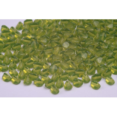 Pinch Beads Green 10035 5x5mm Czech Glass | Rutkovsky