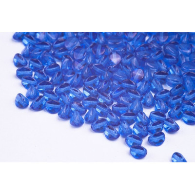 Blue Pinch Beads 5x5mm Rutkovsky 10044 | Czech Glass Beads