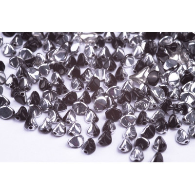 Pinch Beads Jet Labrador 5x5mm 23980/27001 | Rutkovsky Czech Glass