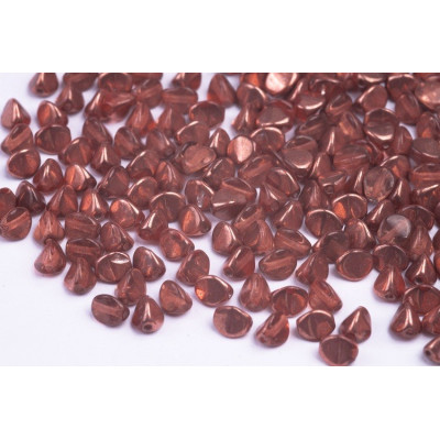 Pinch Beads 5x5mm Copper Brown 4840 | Rutkovsky Czech Glass