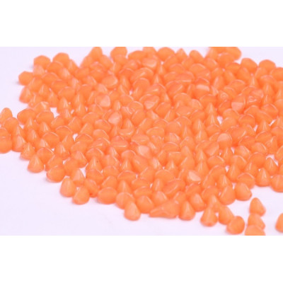 Pinch Beads Arancioni in Vetro Ceco 5x5mm 10021AL