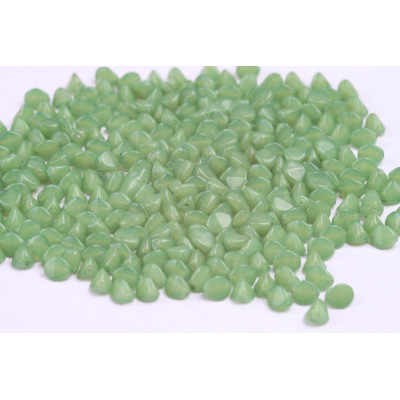 Pinch Beads Green 10034AL 5x5mm | Czech Glass Rutkovsky