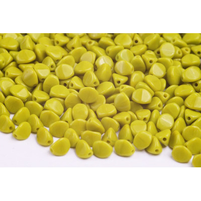 Pinch Beads 5x5mm Lime Green 4987 | Czech Glass Rutkovsky