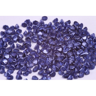 Blue Silk Pinch Beads 5x5mm Rutkovsky 5033 | Czech Glass Beads