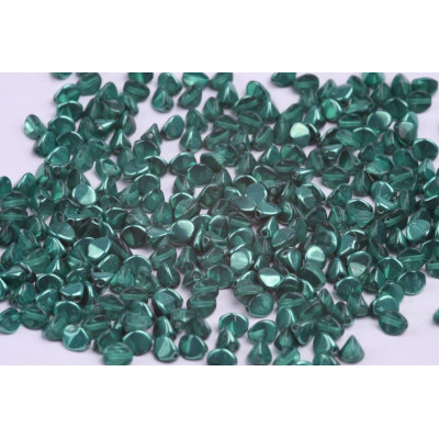 Teal Blue Pinch Beads 5x5mm 10037AL | Rutkovsky Czech Glass