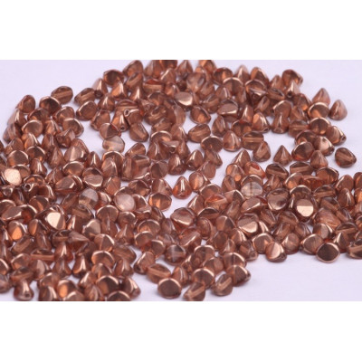 Pinch Beads Copper 5x5 mm 10022AL | Rutkovsky Czech Glass