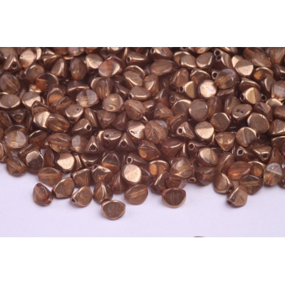 Copper Pinch Beads 5x5mm 10019 | Rutkovsky Czech Glass Beads