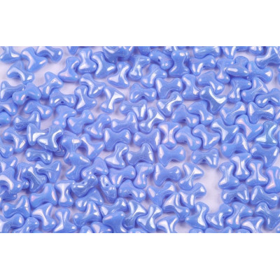 Preciosa Tee Beads 2x8mm Light Blue Iris 21415 | Czech Glass