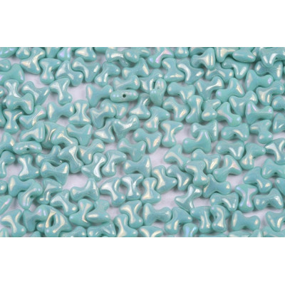 Turquoise Luster Preciosa Tee Beads 2x8mm 63130 | Czech Glass