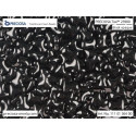 Perles Tee en verre tchèque 2x8mm Opaque Jet Black 23980