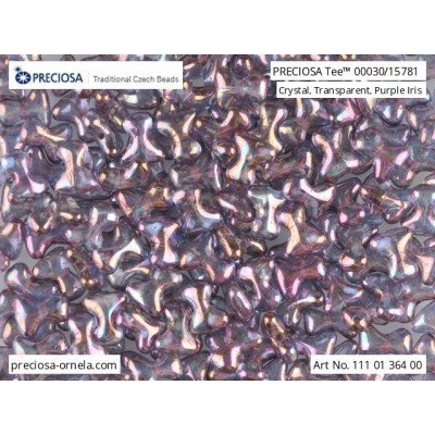 Preciosa Tee Perlen 2x8mm Crystal Purple Iris 15781