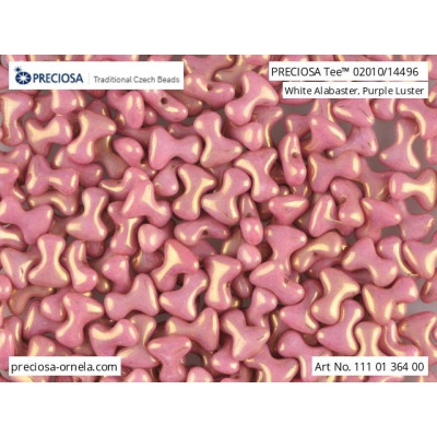 Preciosa Tee Beads 2x8mm Purple Luster 02010/14496 | Glass Beads
