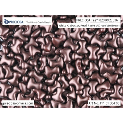 Preciosa Tee Beads 2x8mm Chocolate Brown 02010/25036 | Glass Beads