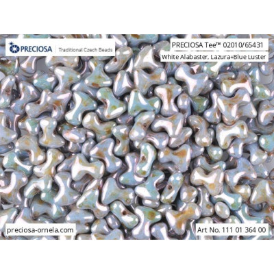 Preciosa Tee Beads 2x8mm Blue Luster 02010/65431 | Czech Glass