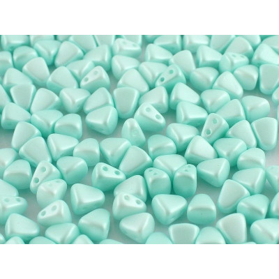 Matubo Nib-Bit 2-Hole Beads 6x5mm Pastel Lt Aqua 29313 | Czech Glass